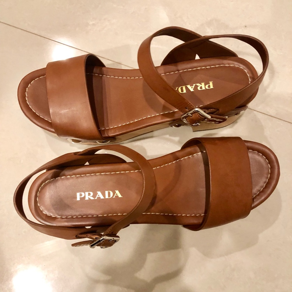 PRADA wedge sandals